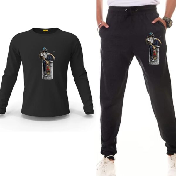 Quckriy Printed Track Suit Set