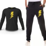 Thunder Printed Track Suit Set