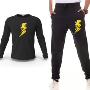Thunder Printed Track Suit Set