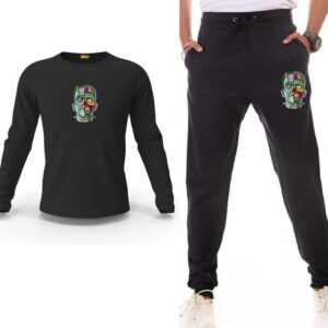 Zombie Head Printed Track Suit Set
