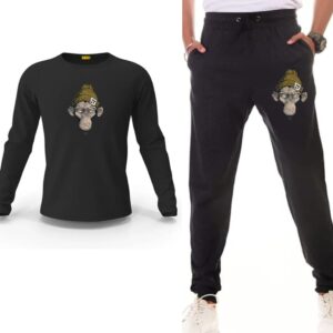 Monkey Face Printed Track suit set