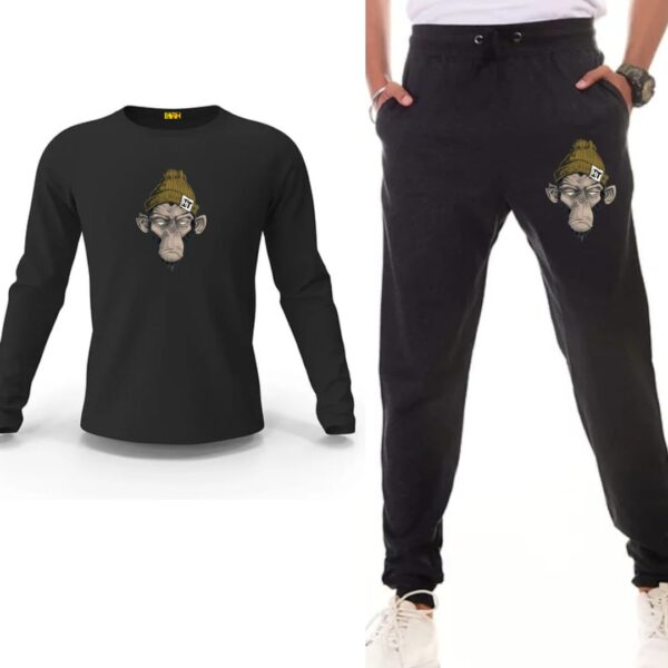 Monkey Face Printed Track suit set