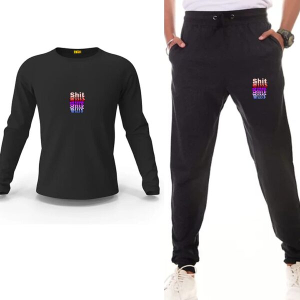 Shitt Printed Track Suit Set