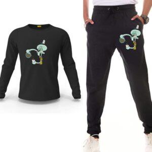 Squidward Printed Track Suit Set