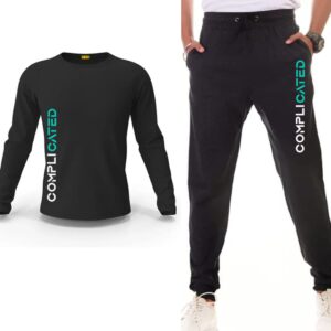 Complicated Printed Track Suit Set