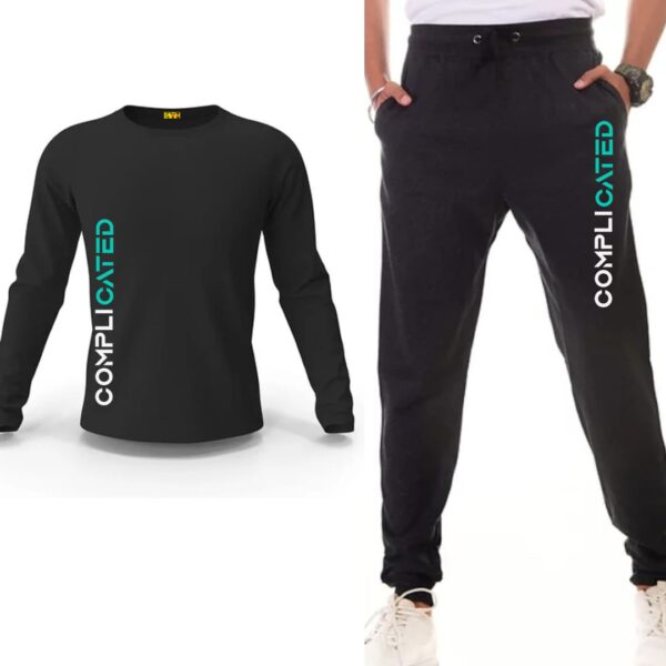 Complicated Printed Track Suit Set
