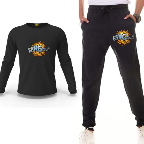 Bang Printed Track Suit Set