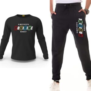 Typography Printed Track Suit Set