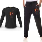 Girl With Snake Printed Track Suit Set
