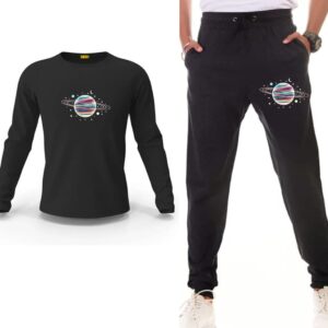 Planet Printed Track Suit Set