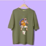 Oversized Cool Old Man Printed T shirt