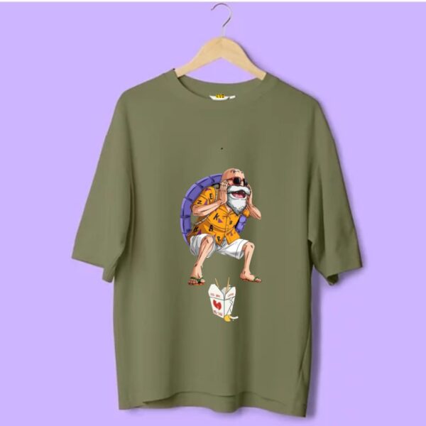 Oversized Cool Old Man Printed T shirt