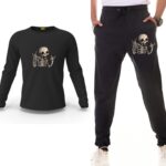 Swaggy Skeleton Printed Track Suit Set