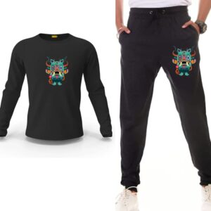 Monster Printed Track Suit Set