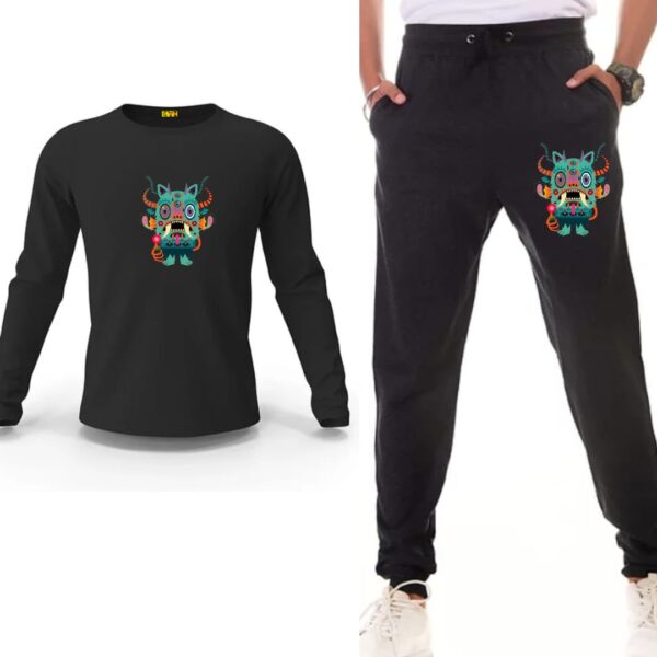 Monster Printed Track Suit Set