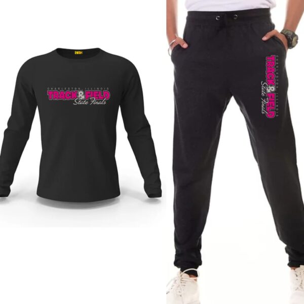 Typography Printed Track Suit Set