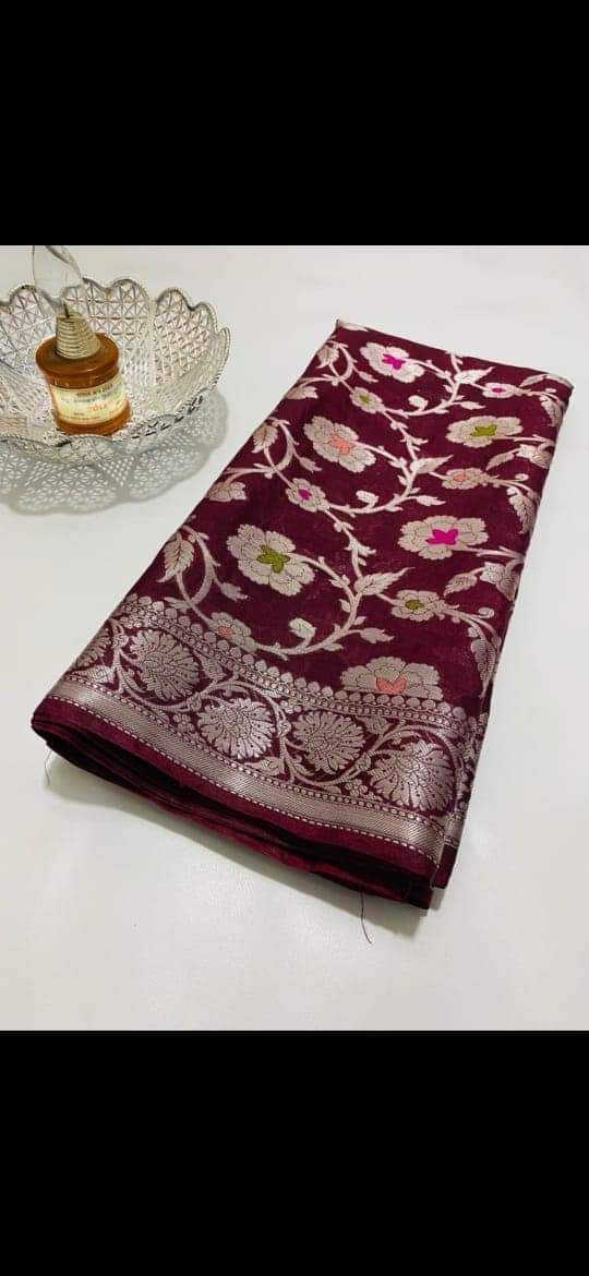 Banaras Semi Georgette Silk Weaved Saree