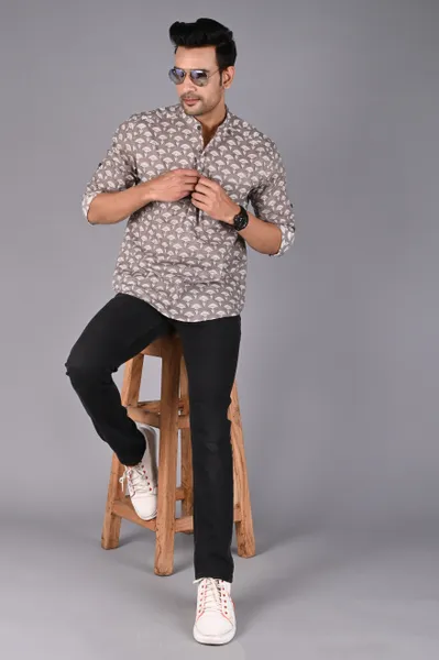 Jaipuri Printed Cotton Short kurta
