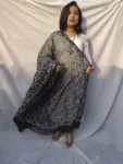 Black & White Georgette Chikankari Dupatta