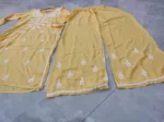 Yellow Modal Chikankari Long Kurta