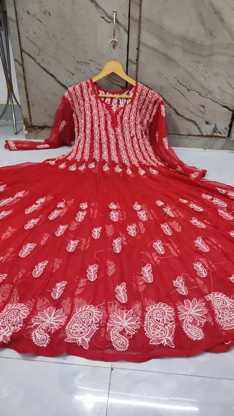 56 Kali Chikankari Anarkali