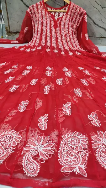 56 Kali Chikankari Anarkali