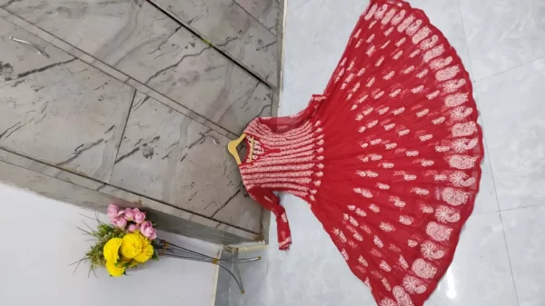56 Kali Chikankari Anarkali