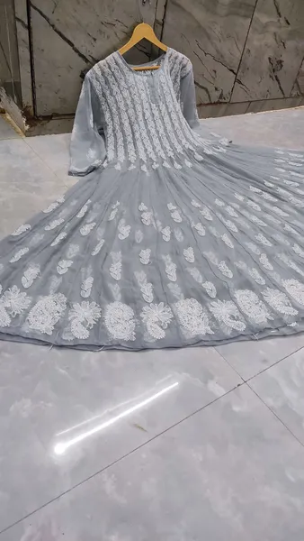56 Kali Chikan Anarkali