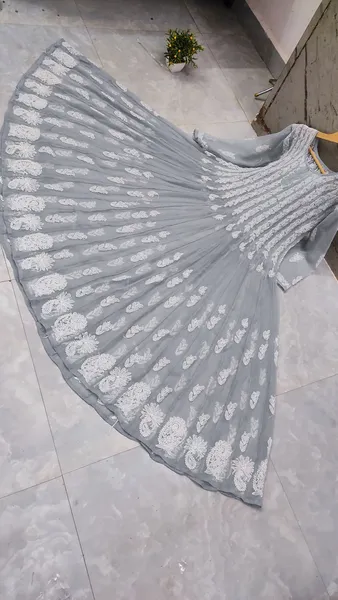 56 Kali Chikan Anarkali