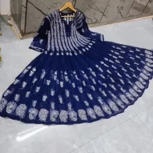 56 Kali Chikan Anarkali