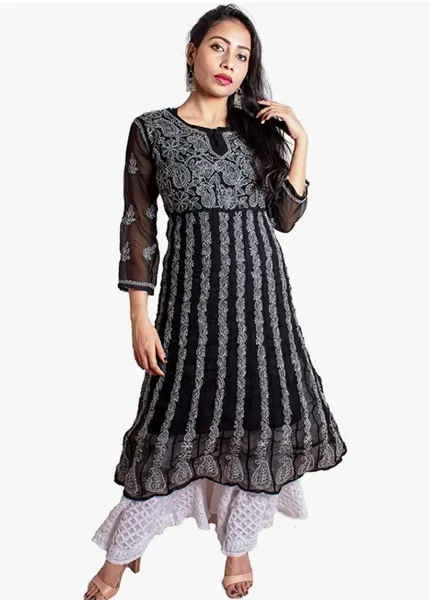 Chikan Yogdaar Anarkali