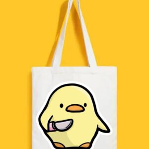 Reusable Tote Bags|100% Organic Cotton Bag | Multi-Purpose Bag| Cute chick printed | Stylish Bag