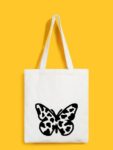 Reusable Tote Bags|100% Organic Cotton Bag | Multi-Purpose Bag| Butterfly printed | Stylish Bag