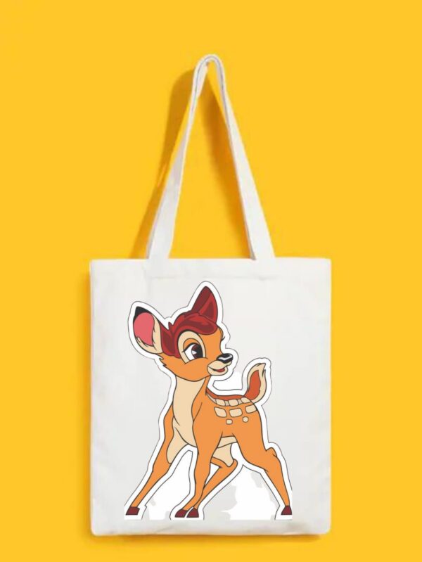 Reusable Tote Bags|100% Organic Cotton Bag | Multi-Purpose Bag| Cute deer printed | Stylish Bag