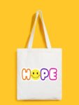 Reusable Tote Bags|100% Organic Cotton Bag | Multi-Purpose Bag| Hope printed | Stylish Bag