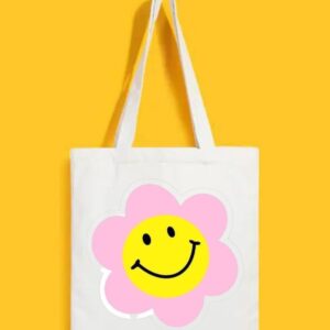 Reusable Tote Bags|100% Organic Cotton Bag | Multi-Purpose Bag| Flower printed | Stylish Bag