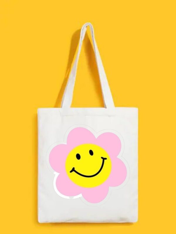 Reusable Tote Bags|100% Organic Cotton Bag | Multi-Purpose Bag| Flower printed | Stylish Bag