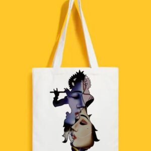 Reusable Tote Bags|100% Organic Cotton Bag | Multi-Purpose Bag| Radha Krishna printed | Stylish Bag
