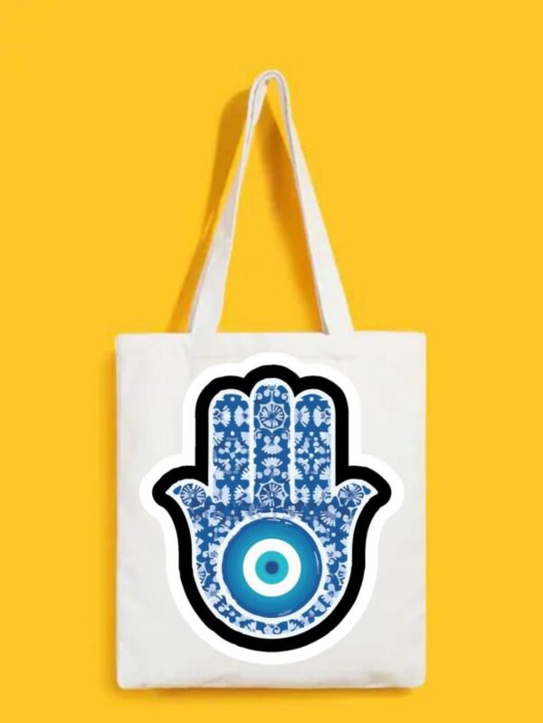 Reusable Tote Bags|100% Organic Cotton Bag | Multi-Purpose Bag| Third eye printed | Stylish Bag
