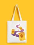 Reusable Tote Bags|100% Organic Cotton Bag | Multi-Purpose Bag| Good luck printed | Stylish Bag
