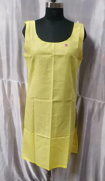 Lemon Yellow Georgette Chikankari Kurta