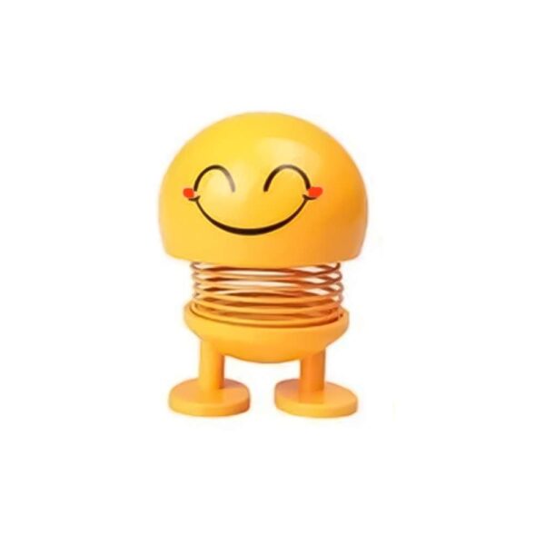 4 Pcs Set_Moving Head Smiley Spring Doll (Yellow)