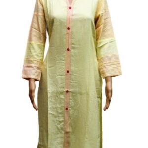 Generic Women's Rayon Kurtis (Lemon Yellow, XL)