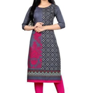 Generic Women's American Crepe Kurti (Multicolour)