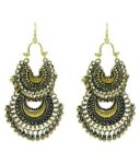 Generic Women's Gold Plated Hook Dangler Hanging Earrings-Gold