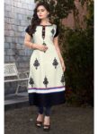 Generic Women's American Crepe  Kurti (Black)