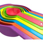 Generic Pack Of_2 Plastic Colorful Measuring Spoon Measuring Cup(6 Pcs Set) (Color: Assorted)
