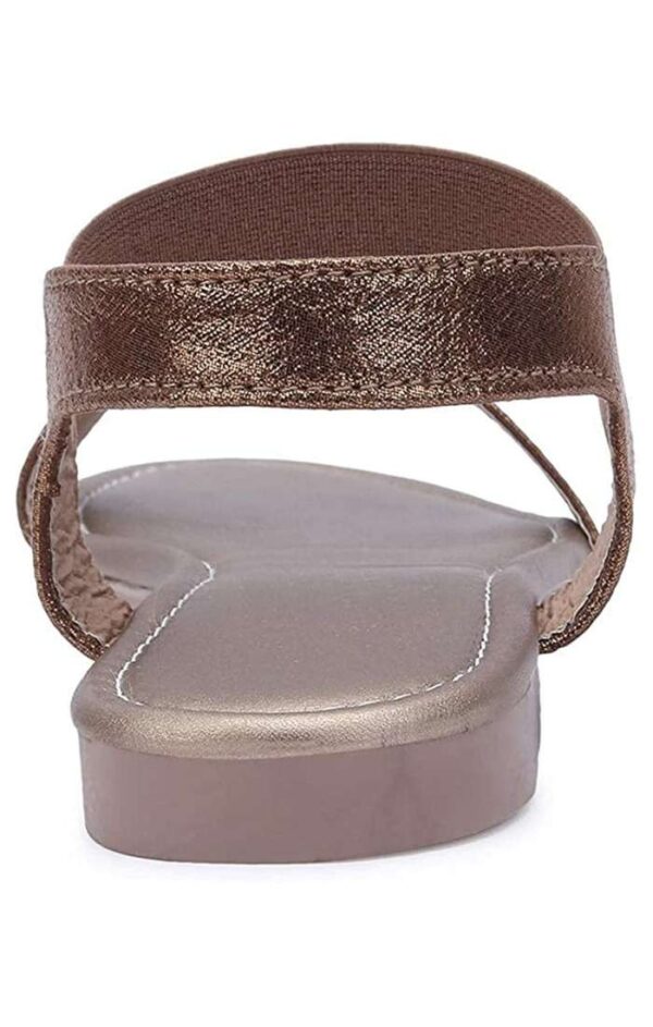 Generic Women's Patent Leather Flat Sandals (Color:Teal, Material:Patent Leather)