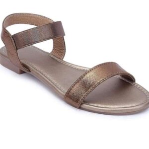 Generic Women's Patent Leather Flat Sandals (Color:Teal, Material:Patent Leather)
