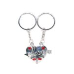 Generic Love Couple Metal Magnet Keychain (Color: Assorted)